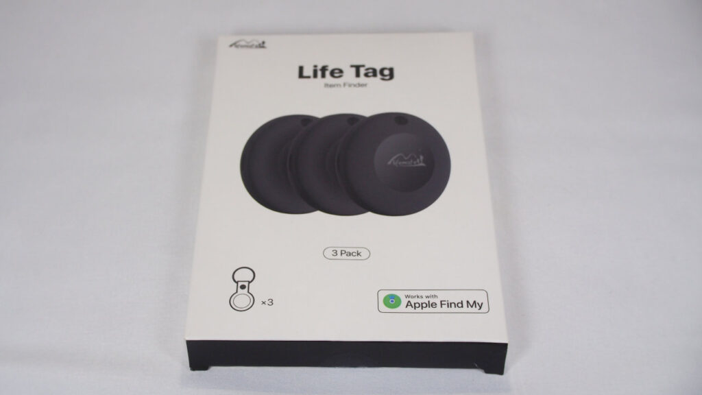 MiLi LifeTagのパッケージ。
