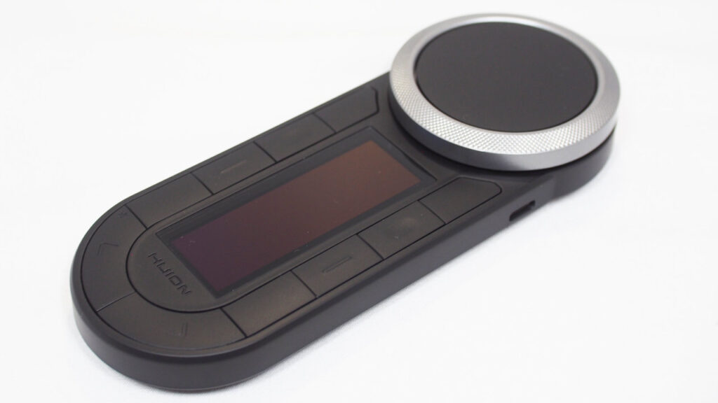 HUION Keydial Remote K40の正面。