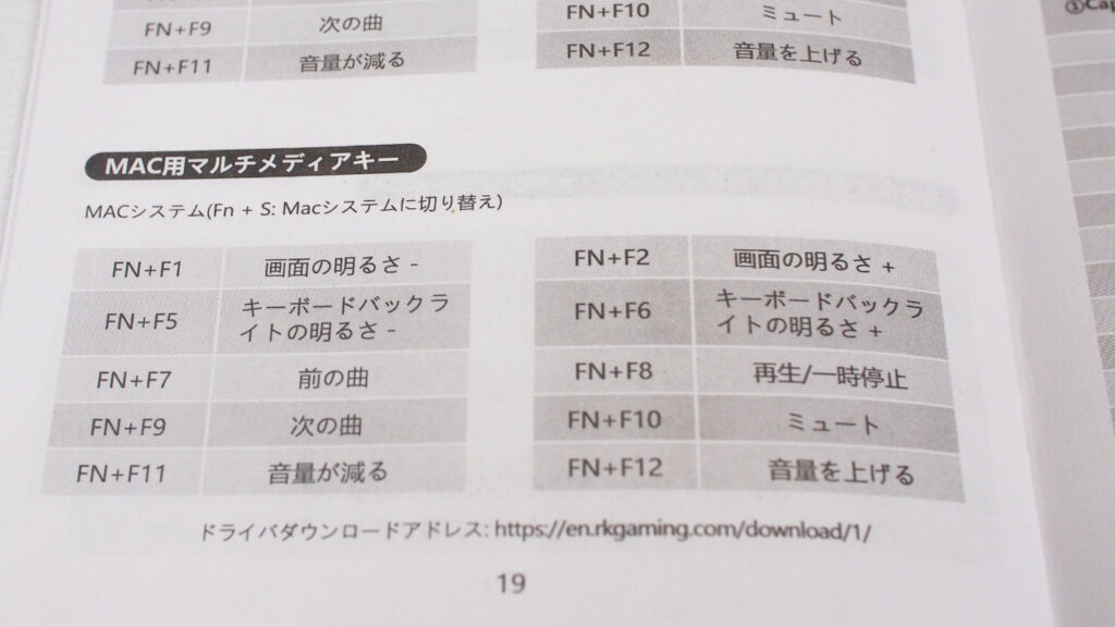 マニュアルは日本語対応。