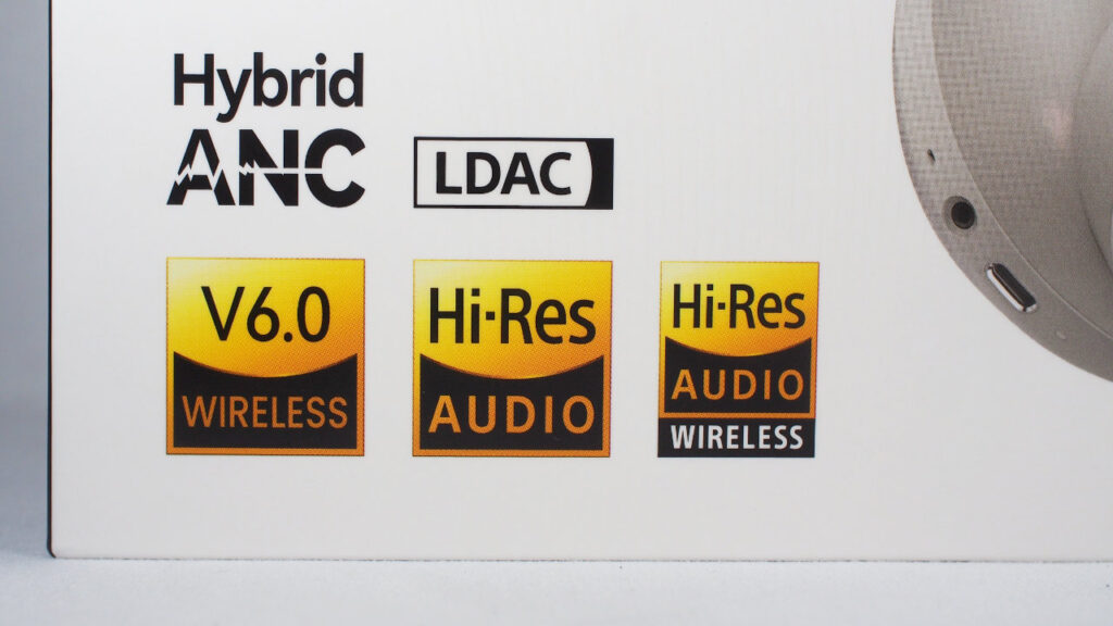 Haylou S40のパッケージの各種マーク。