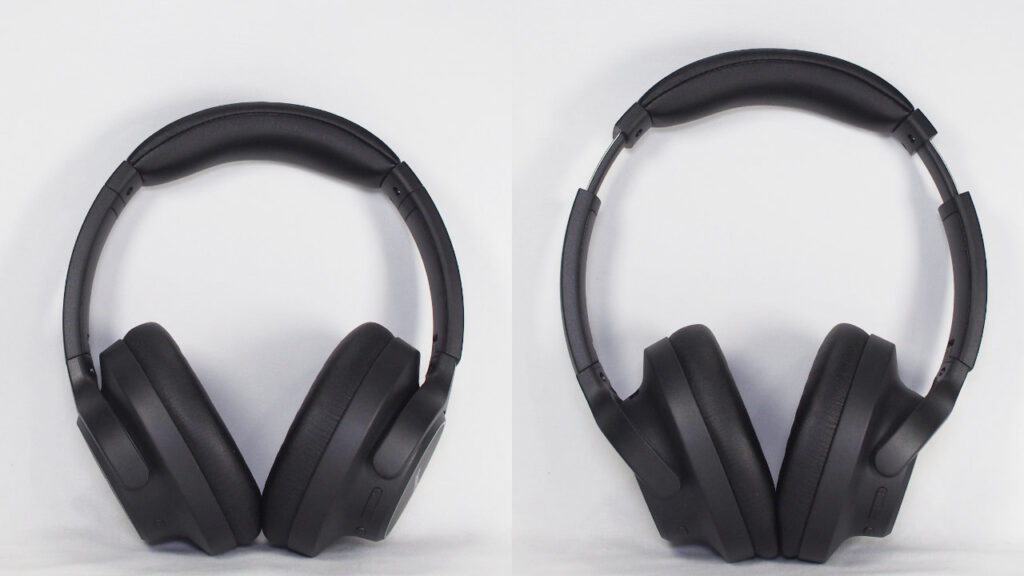 スライダーを縮めた状態と伸ばした状態。