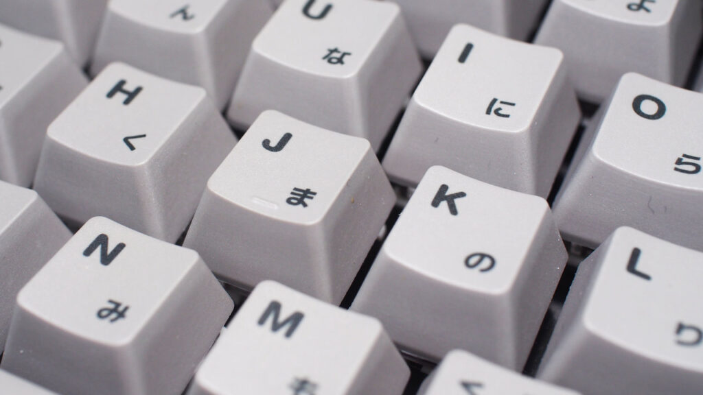 iKBC CD108 RGBのキーキャップ(文字キー)。