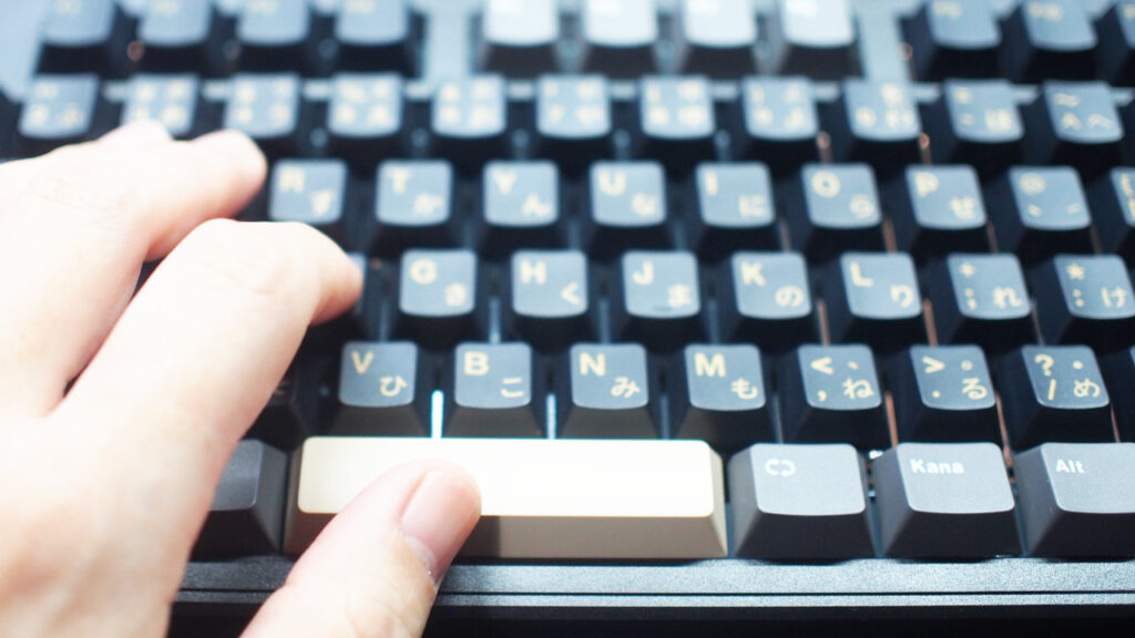 SmackApe Impact 80 JISのスペースキー。