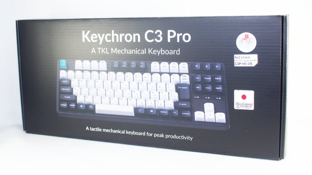 Keychron C3 Proのパッケージ。