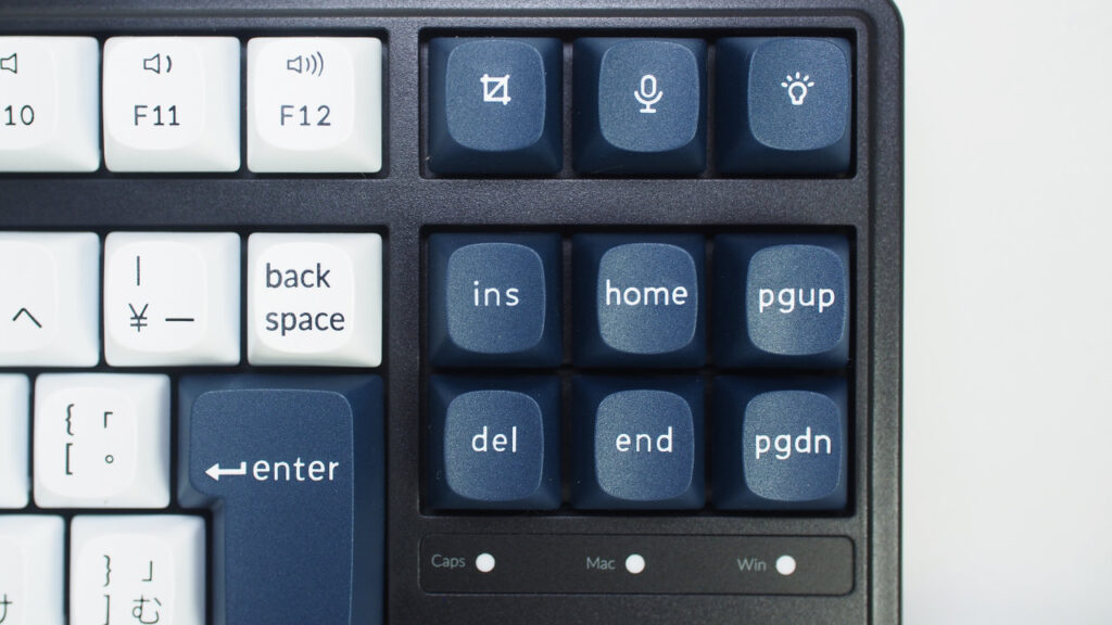 Keychron C3 Proの特殊キー上のキー配列。