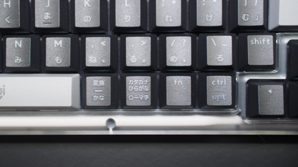 スペースキー右側のキー配列。