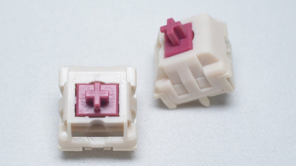 ATTACK SHARK M86のキースイッチ。