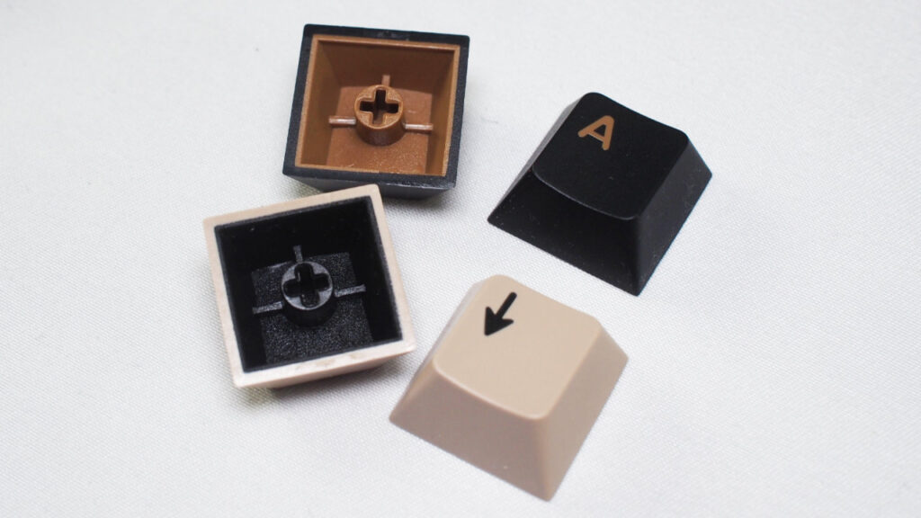 WOBKEY Rainy 75のブラックのキーキャップ。