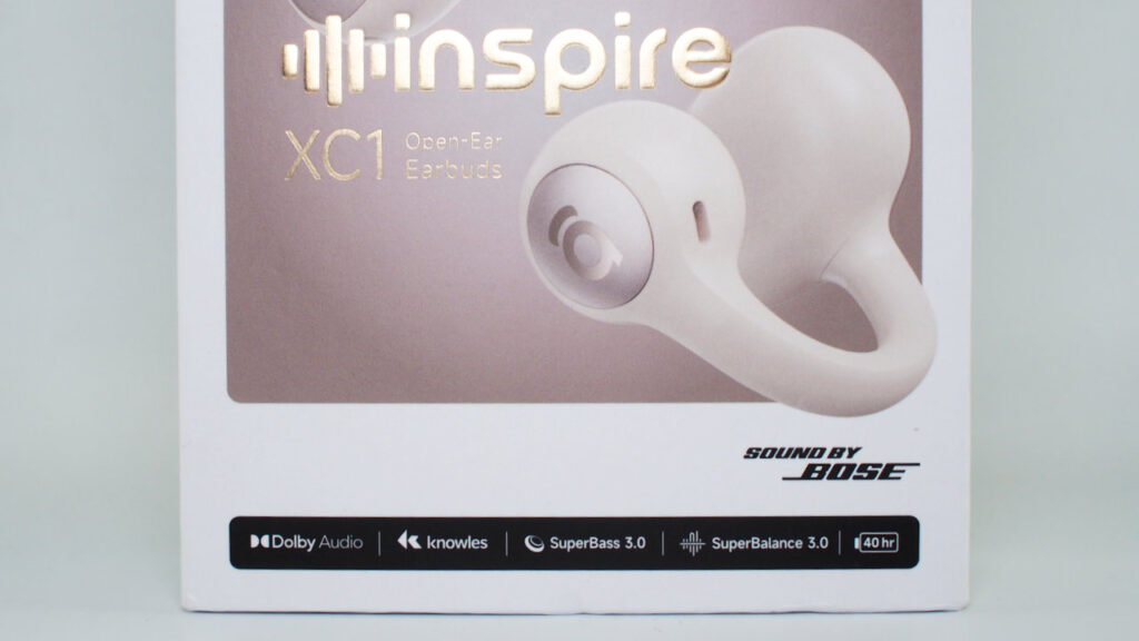 Baseus Inspire XC1のパッケージ下部。