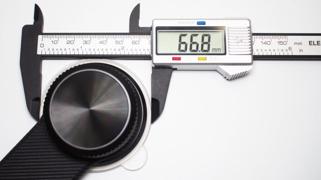フィリップス DLK2305Qの吸盤の直径は66.8mm。