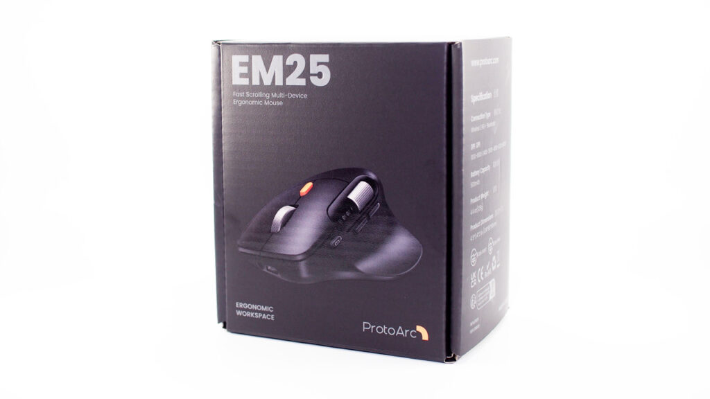 ProtoArc EM25のパッケージ。