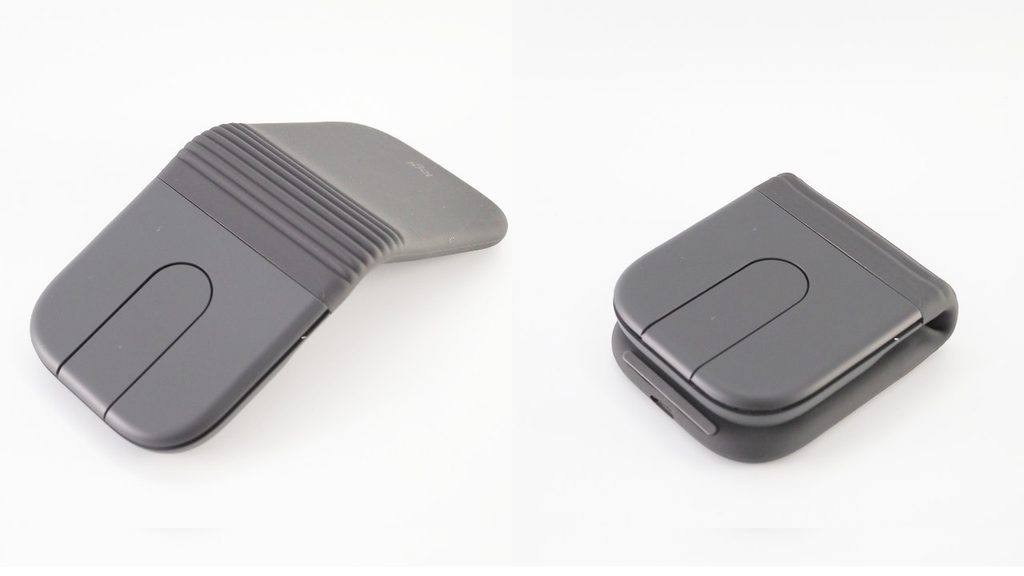 広げた状態のMobi Foldと折りたたんだ状態のMobi Fold。