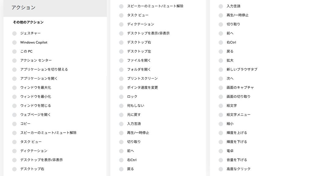 「その他のアクション」にある機能。