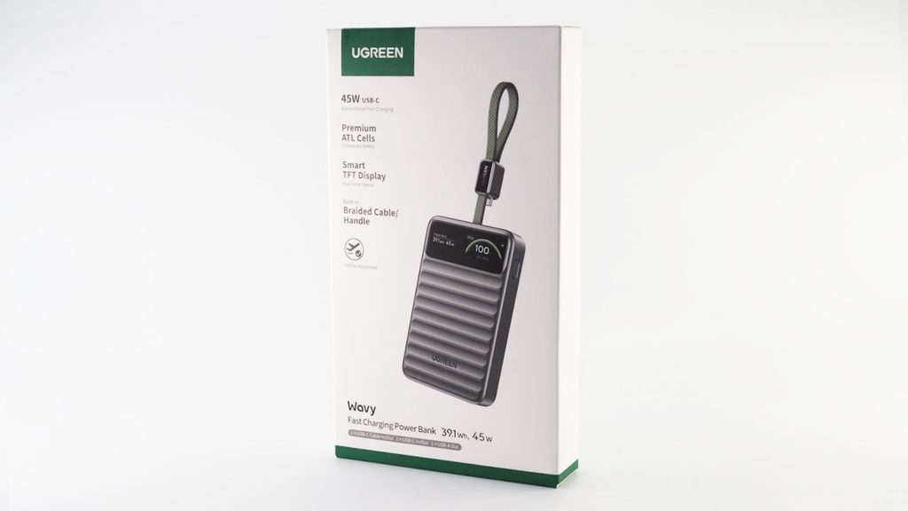 UGREEN Nexode Wavy 10000mAhのパッケージ。