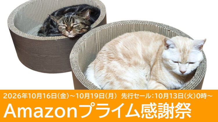 Amazonプライム感謝祭でお買い得の猫用品！